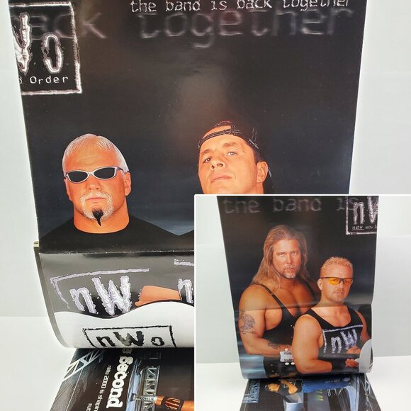 WCW Wrestling Magazine Vintage 2000 nWo DDP Miss Hancock Posters Unread Stock - Picture 4 of 11